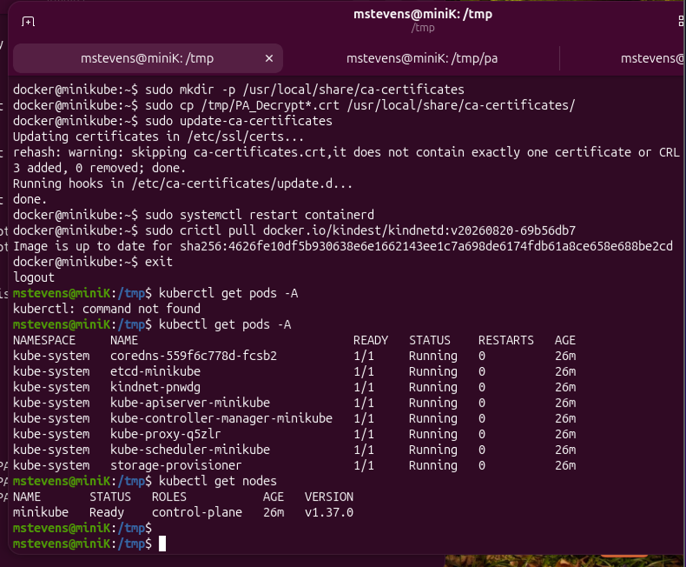 Cluster Resource Validation